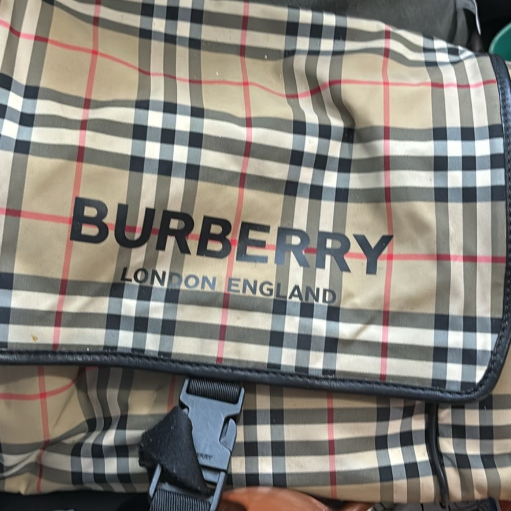 Burberry diaper bag